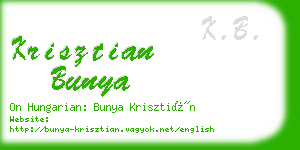 krisztian bunya business card